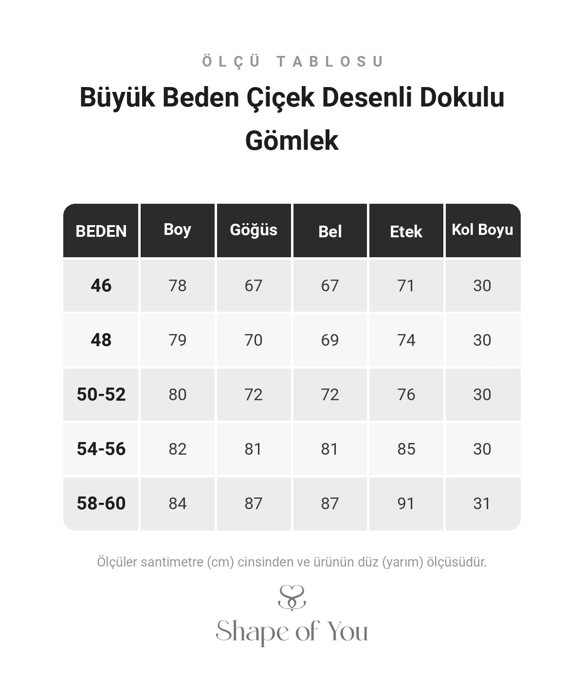 Büyük Beden Çiçek Desenli Dokulu Gömlek