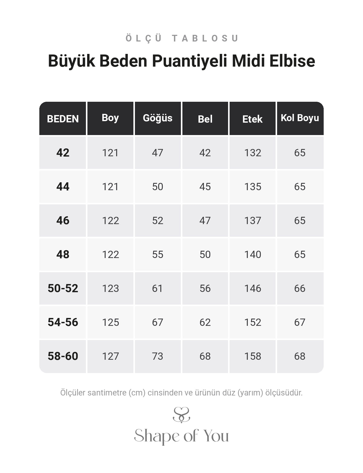 Büyük Beden Puantiyeli Midi Elbise