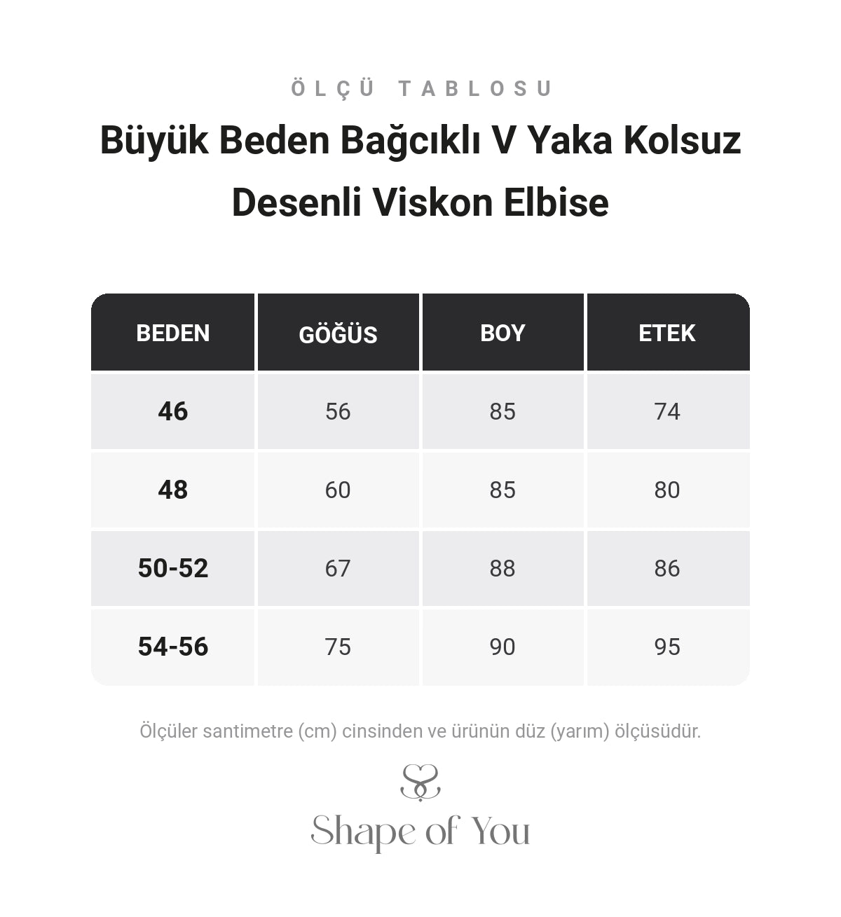 Ölçü Tablosu