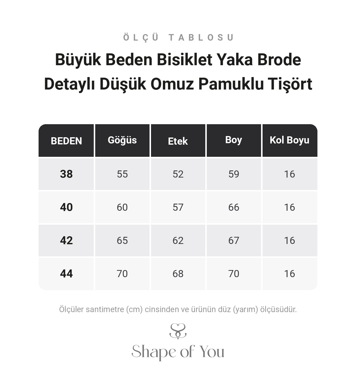 Ölçü Tablosu