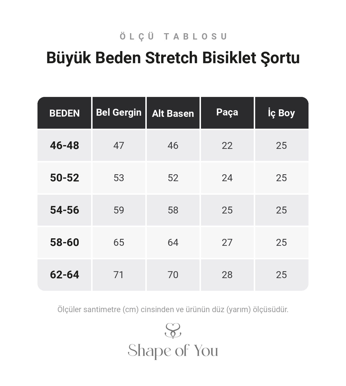 Büyük Beden Stretch Bisiklet Şortu