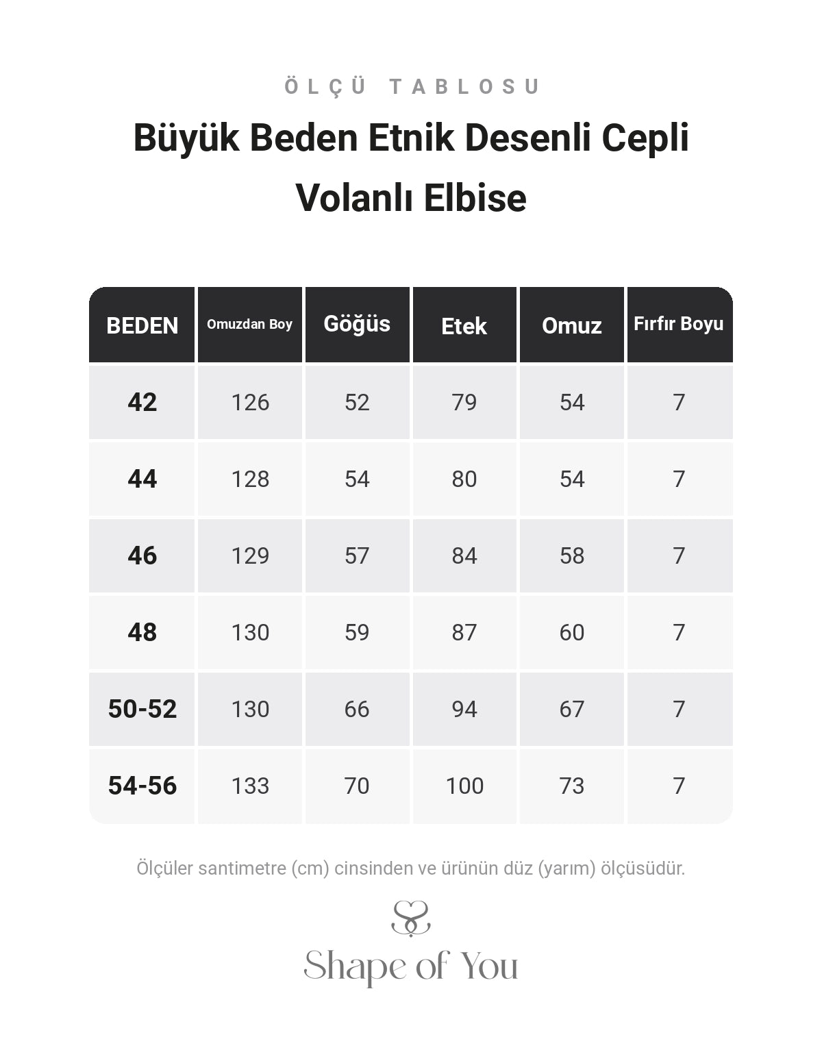 Büyük Beden Etnik Desenli Cepli Volanlı Elbise