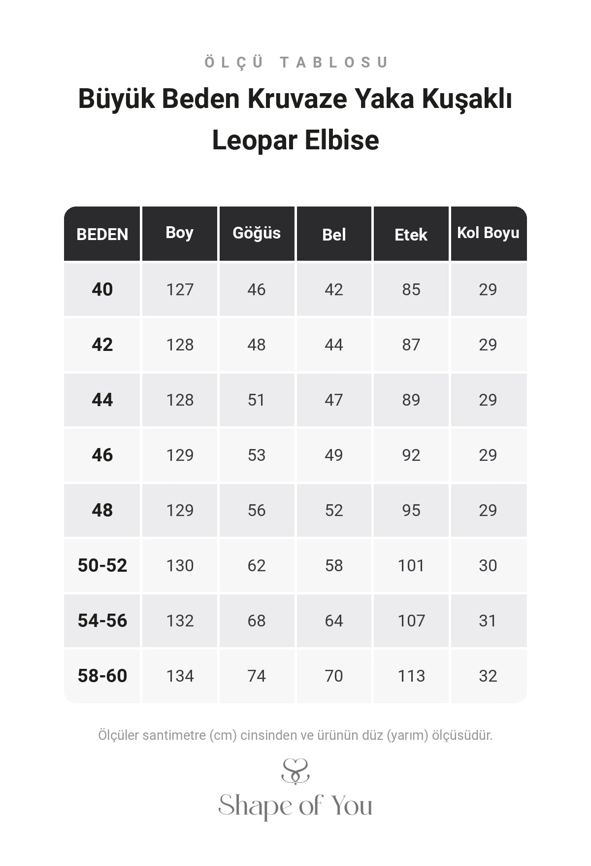 Büyük Beden Kruvaze Yaka Kuşaklı Leopar Elbise