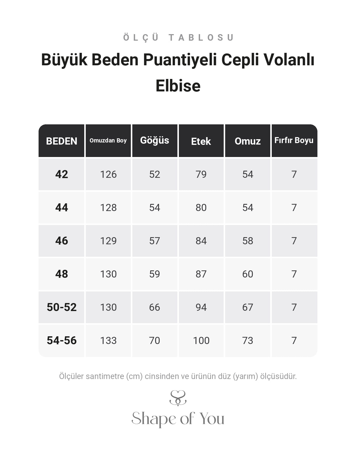 Büyük Beden Puantiyeli Cepli Volanlı Elbise